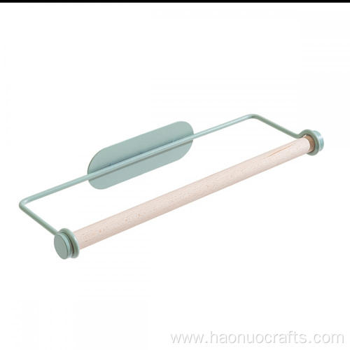 Perforation-free hanger towel rack roll paper rack